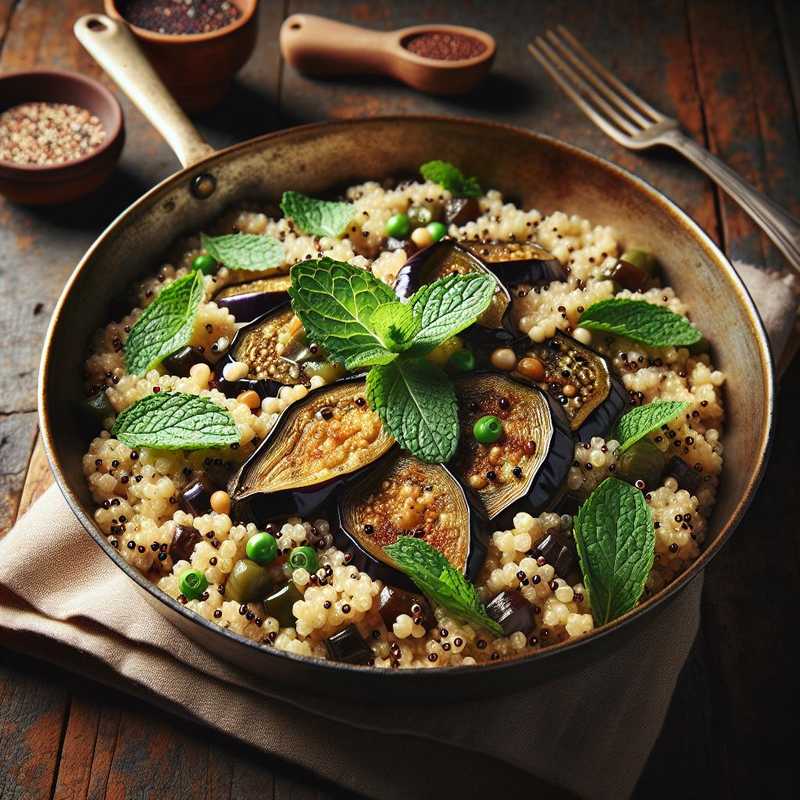 Quinoa melanzane e menta