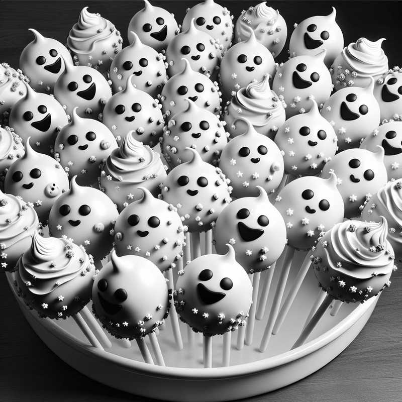 Cake pops fantasmini