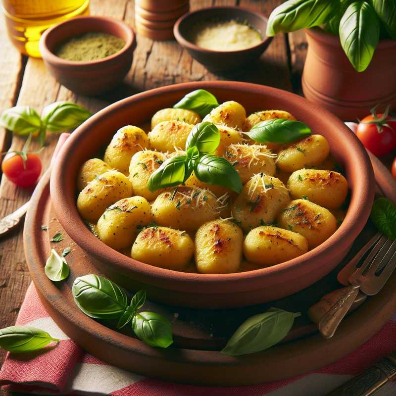 Gnocchi alle erbe ripieni di Sbrinz