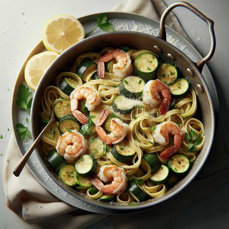 Pasta zucchine e gamberetti