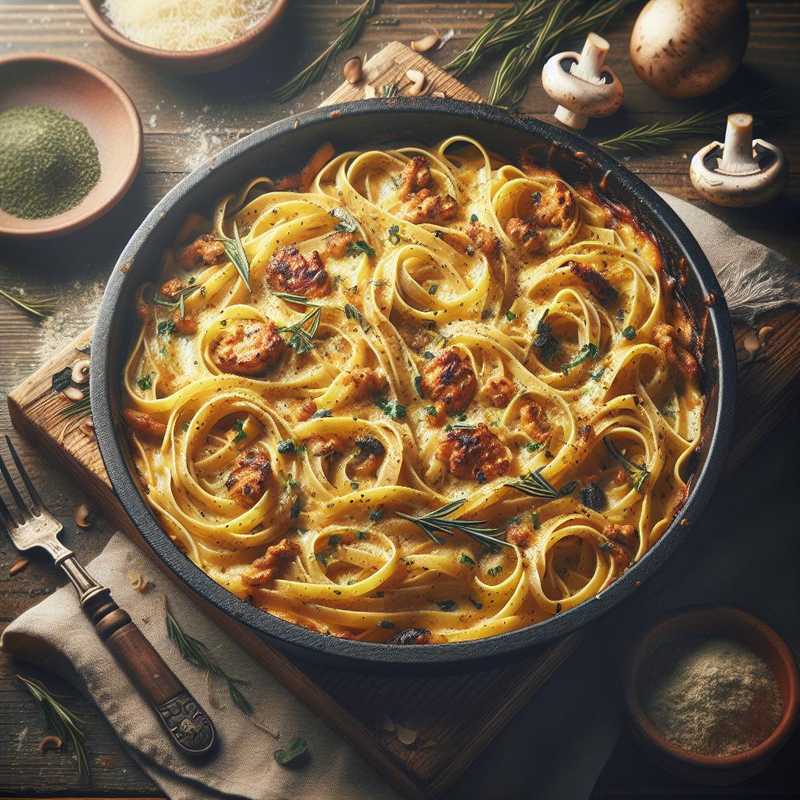 Baked Messy Tagliatelle