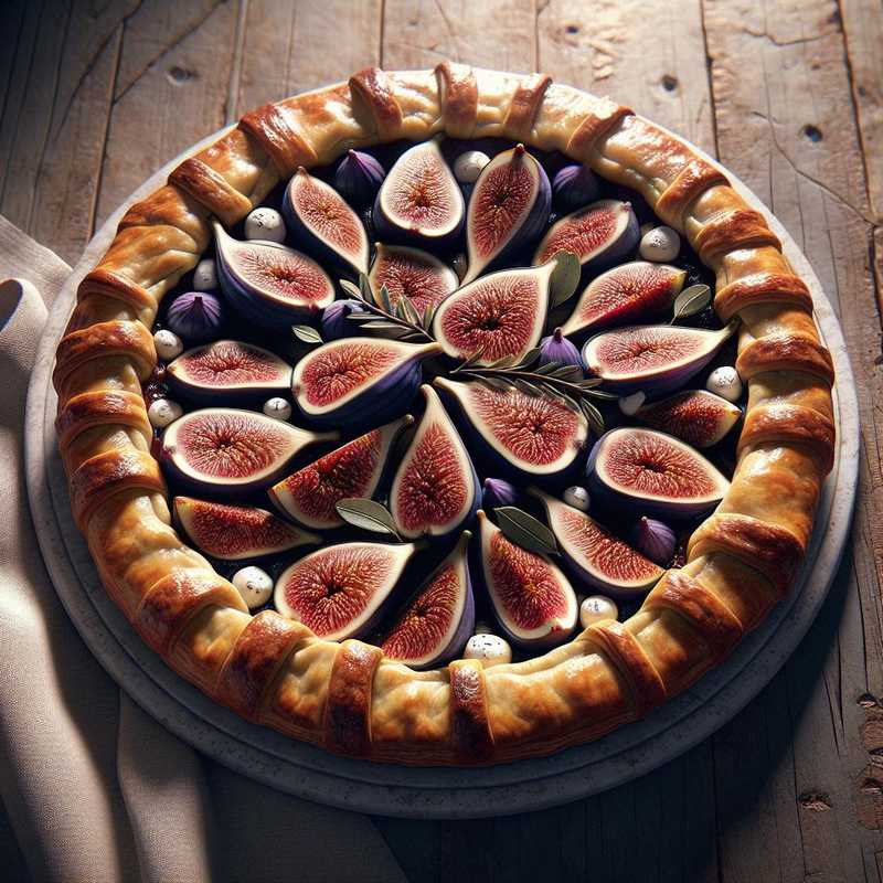 Crostata salata ai fichi