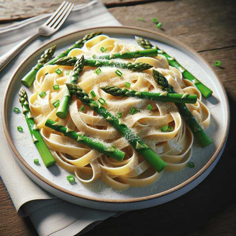 Tagliatelle con asparagi