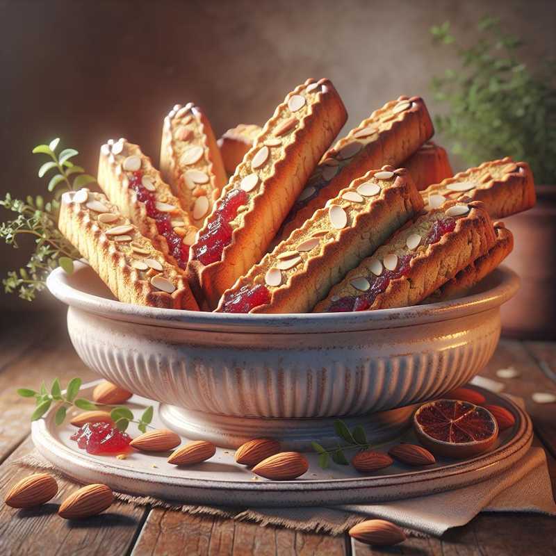 Biscotti mandorle e marmellata