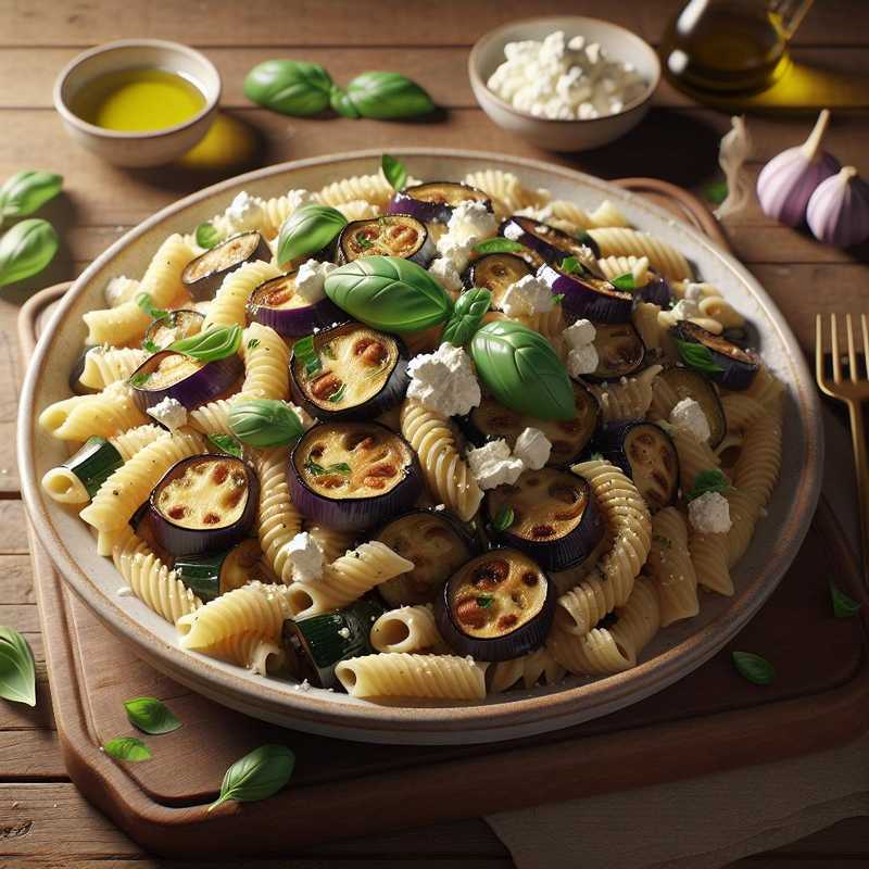 Pasta con melanzane e ricotta salata