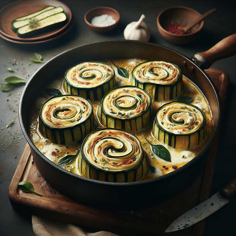 Rotolo di zucchine farcito