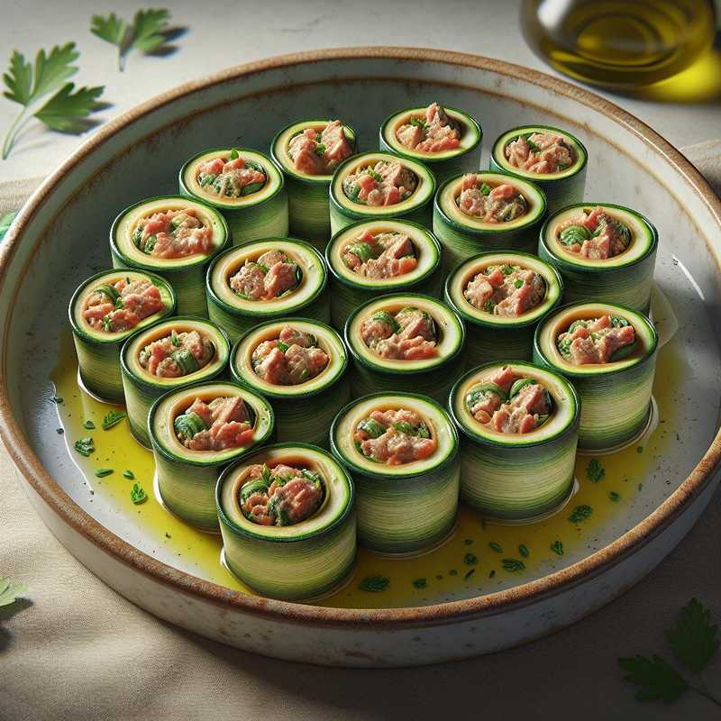 Zucchini and Tuna Rolls