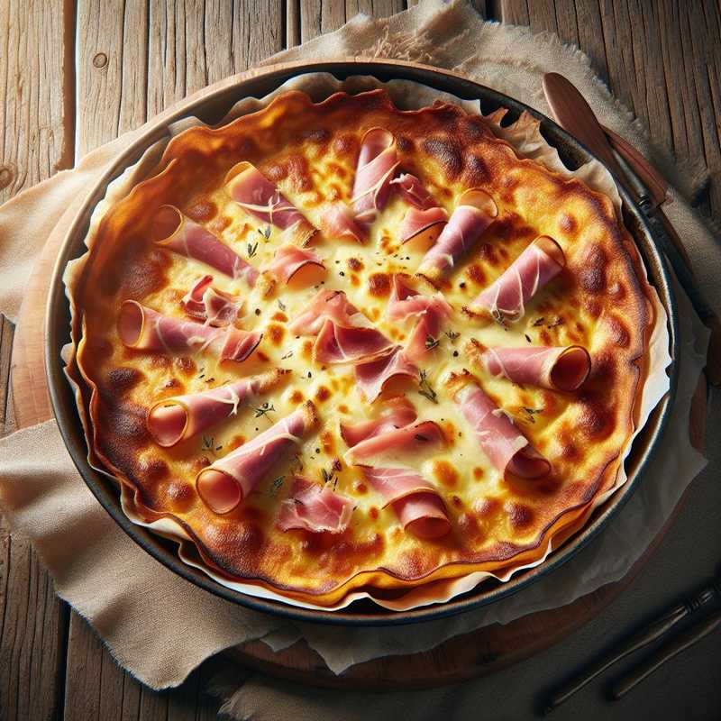 Crespelle al forno con prosciutto e formaggio