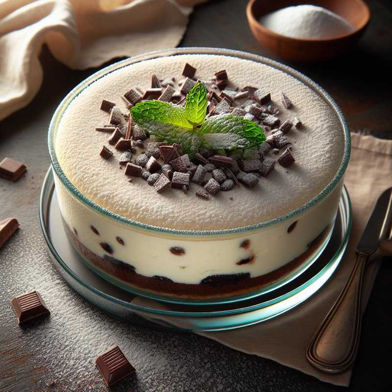 Torta fredda al cioccolato bianco