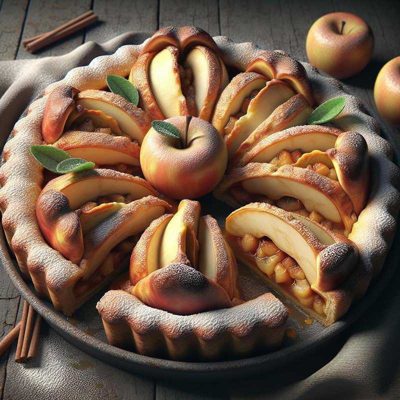 Crostata di mele ripiene