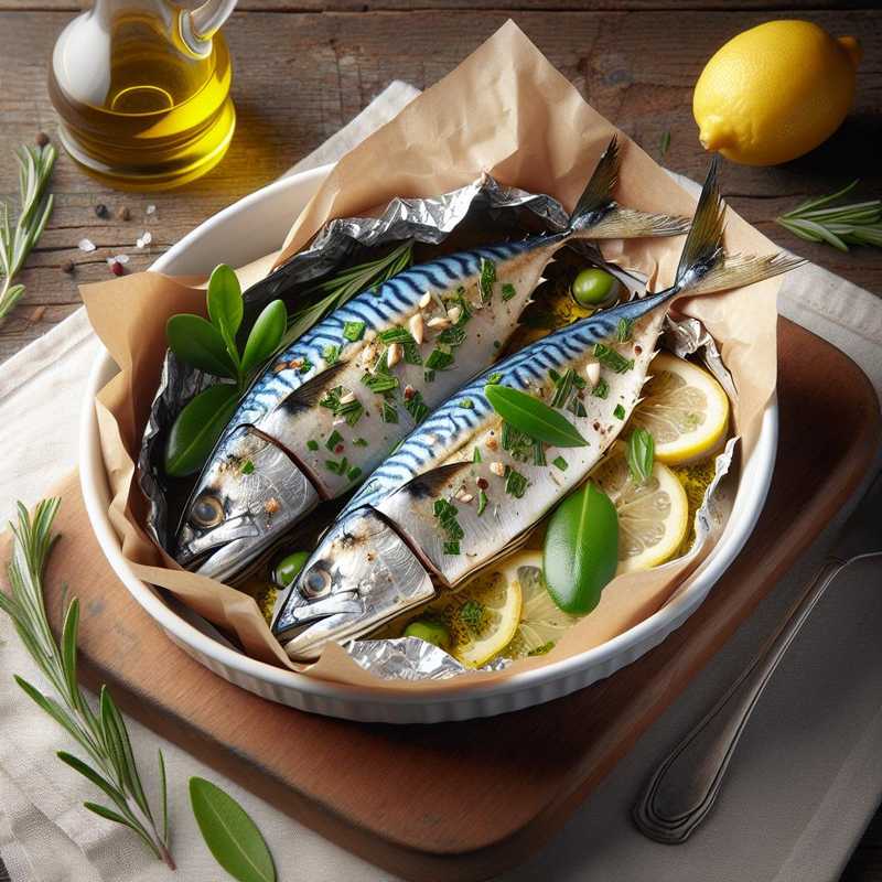 Mackerel in parchment