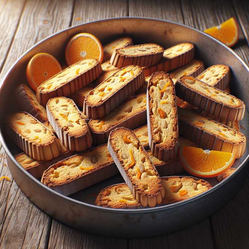 Biscotti con farina di mais e arance