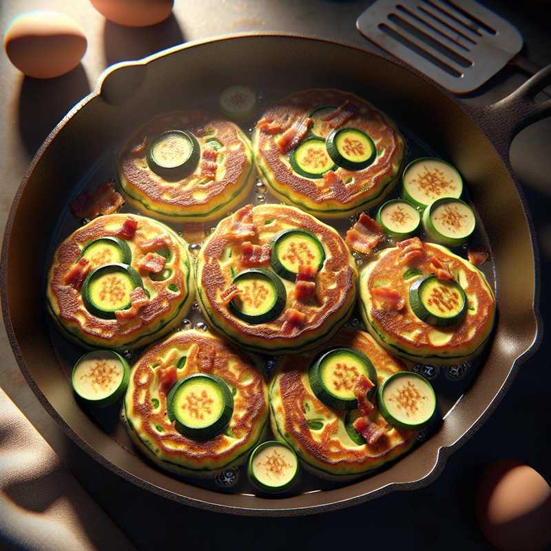 Savory Zucchini and Bacon Pancakes