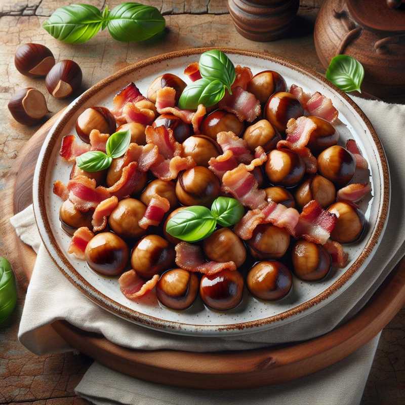 Bocconcini di castagne e bacon