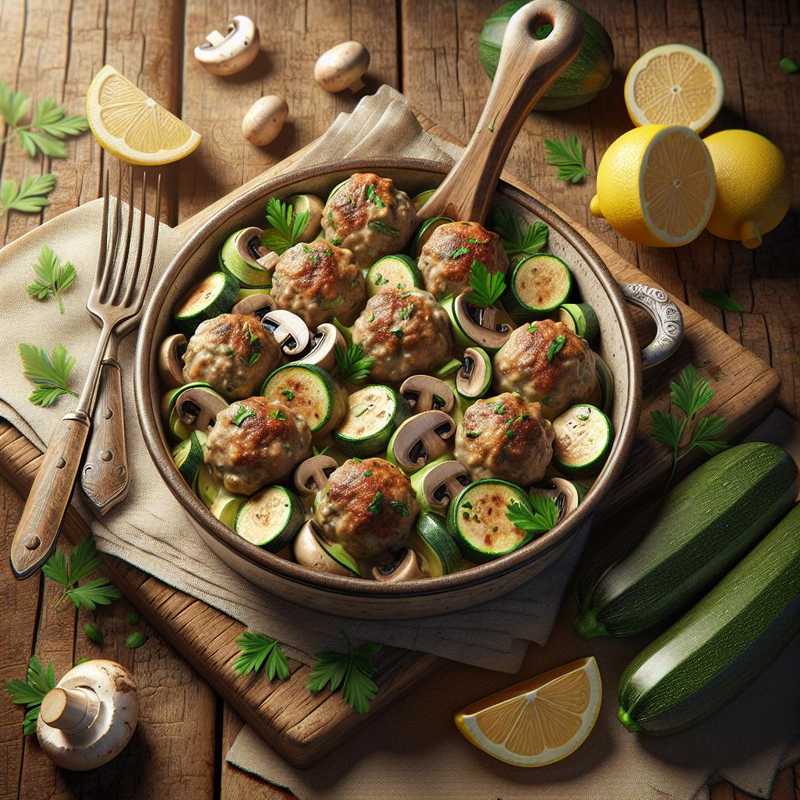 Polpette funghi e zucchine