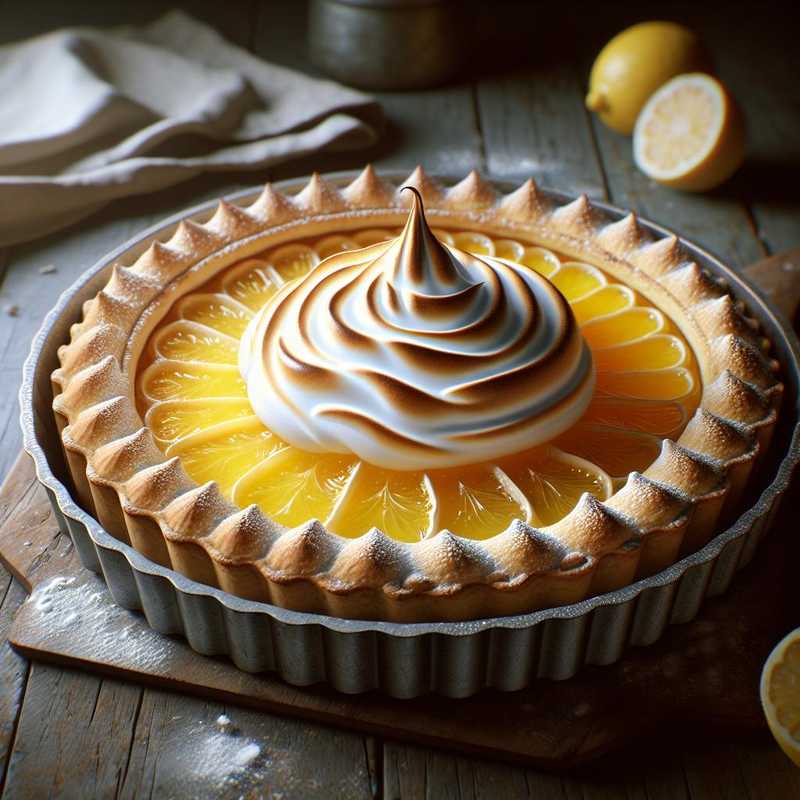 Crostata al limone con meringa