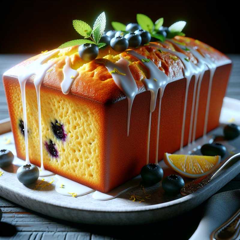 Lemon and Blueberry Poundcake