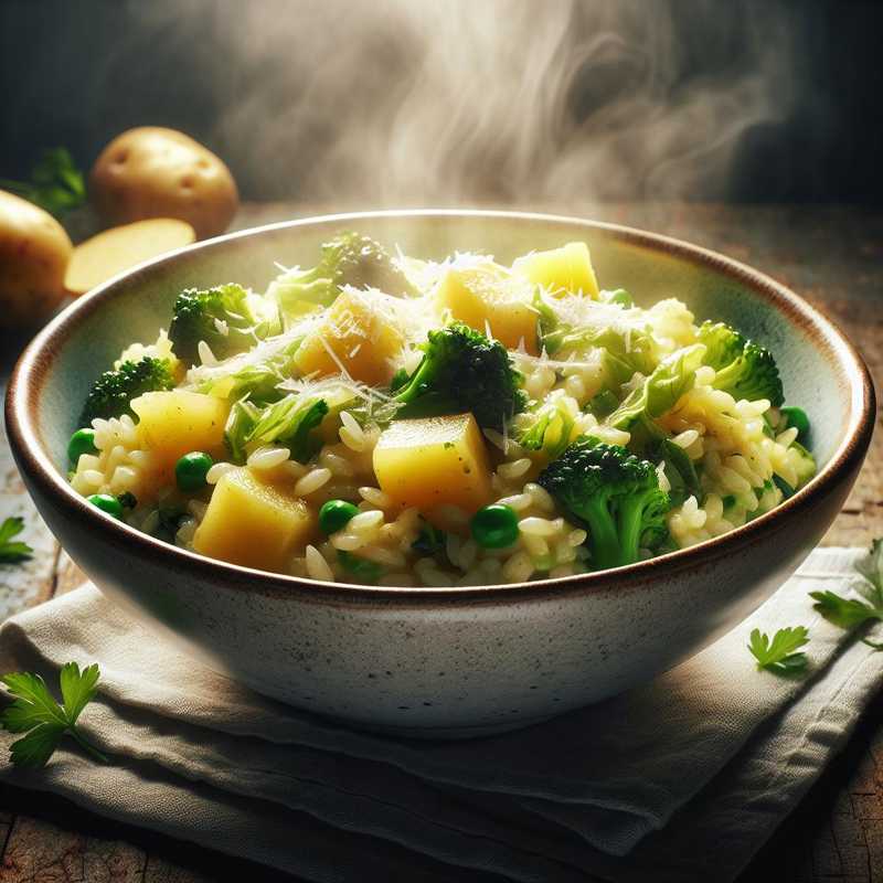 Risotto with Savoy Cabbage and Potatoes