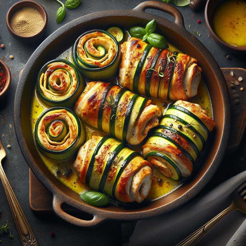 Involtini di pollo con zucchine