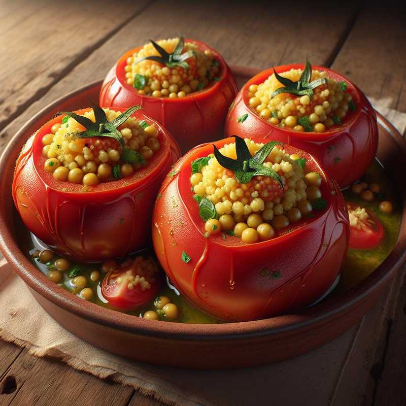 Tomatoes stuffed with couscous