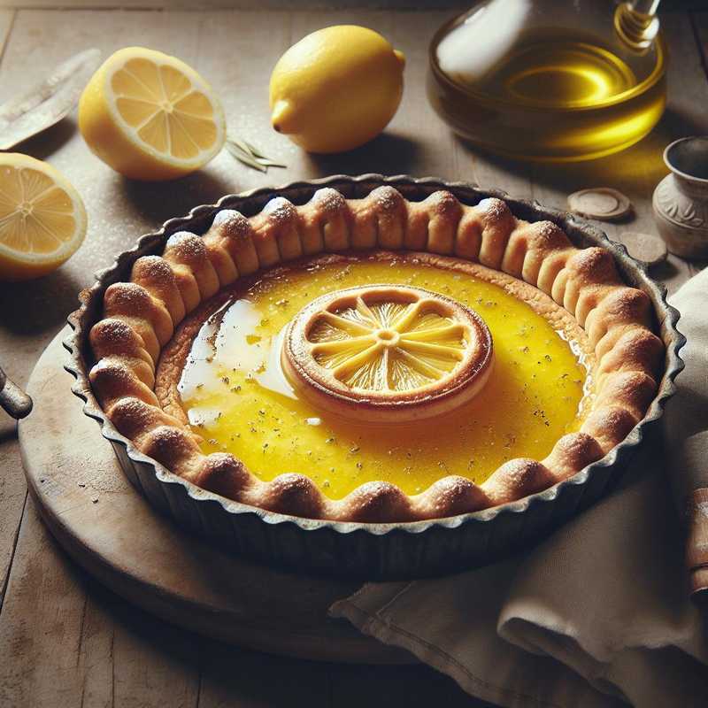 Crostata al limone con frolla all'olio