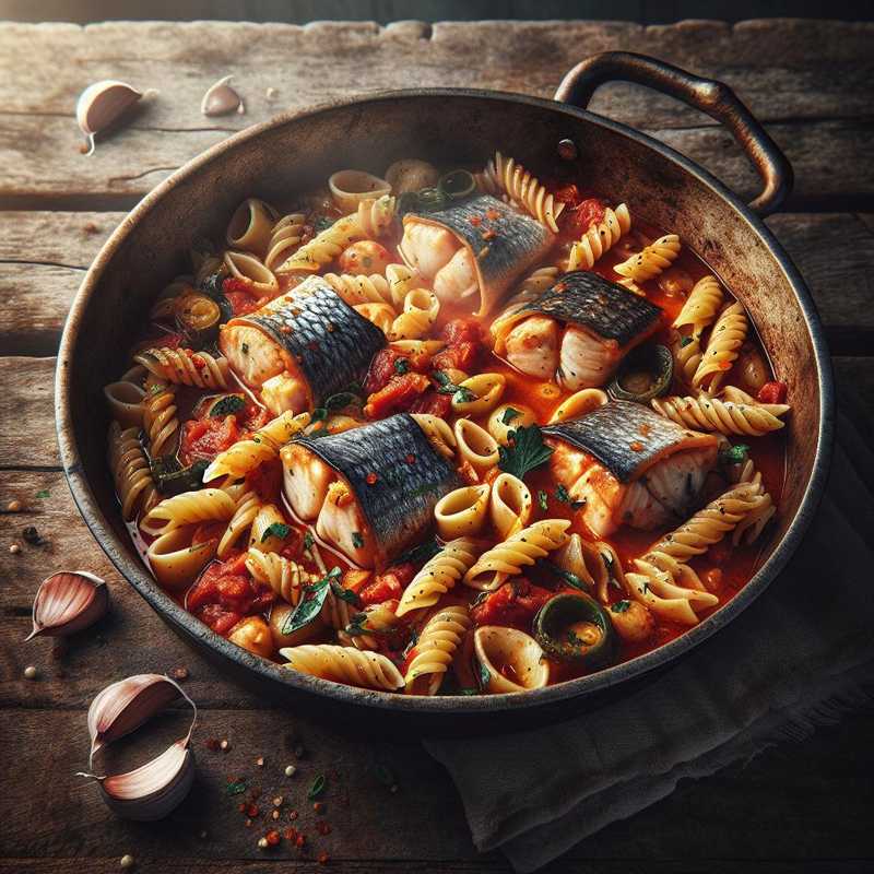 Pasta e pesce in guazzetto