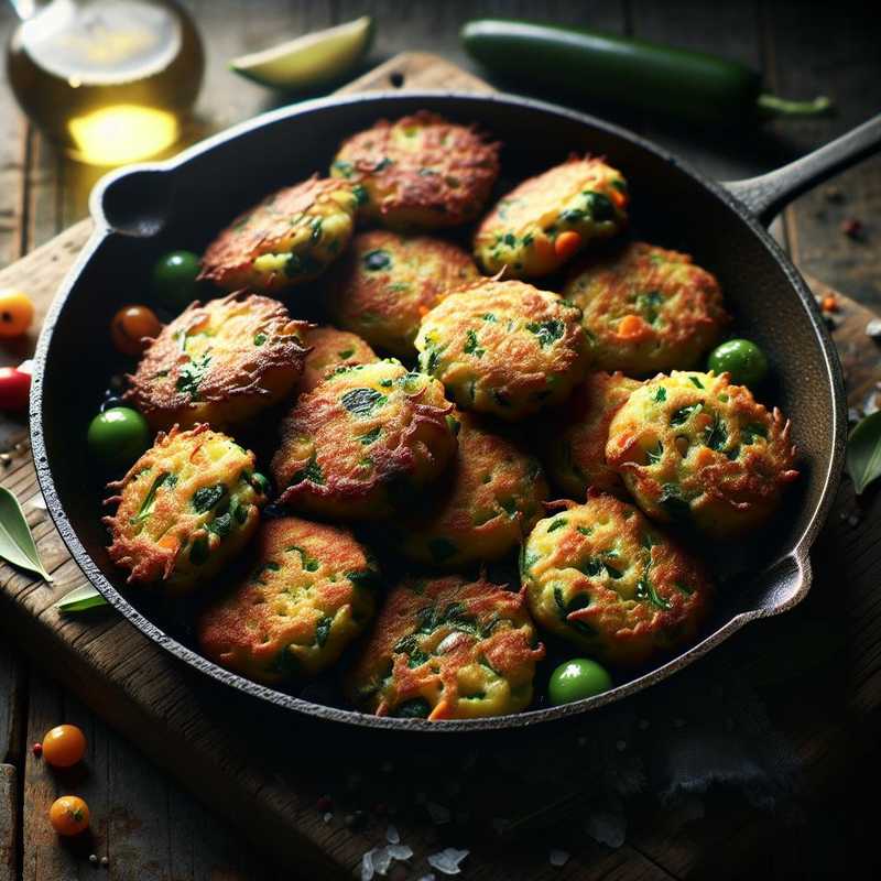 Frittelle di verdure in padella