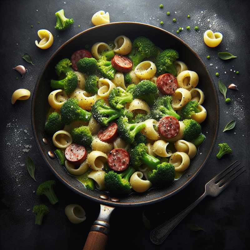 Orecchiette with broccoli and sausage