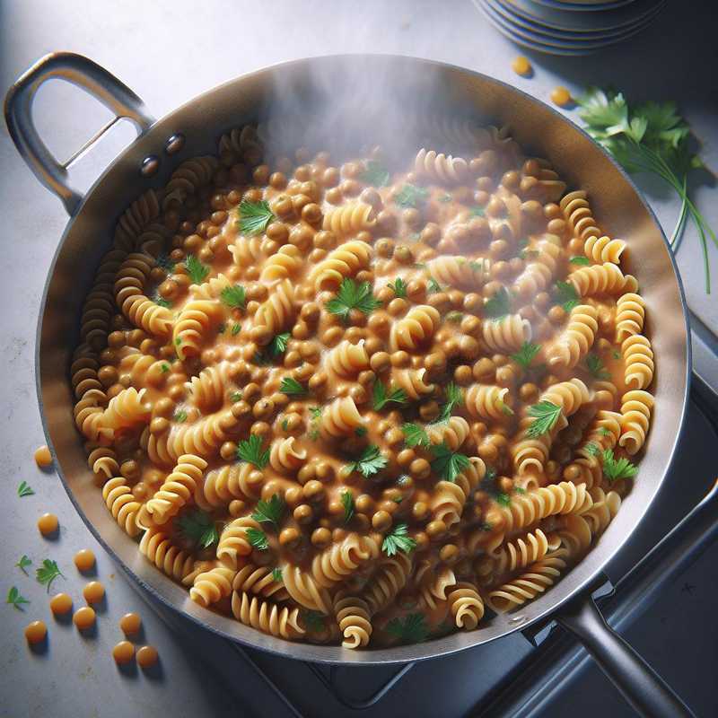 Creamy Pasta and Lentils