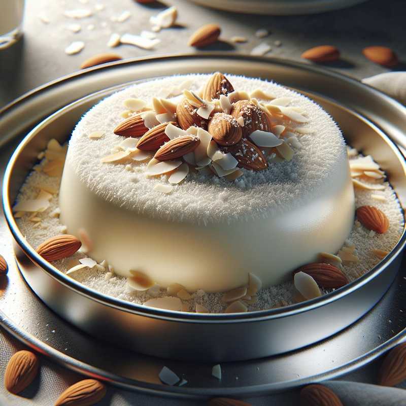 Coconut and almond mousse