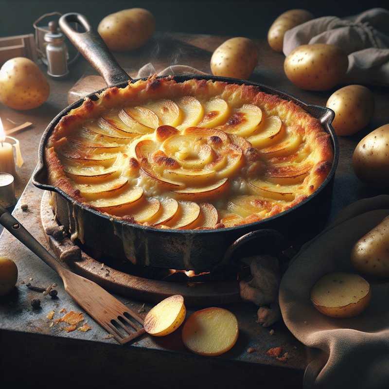 Tortino di patate in padella