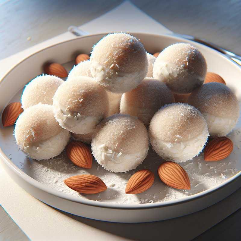 Bon bon okara di mandorle e cocco