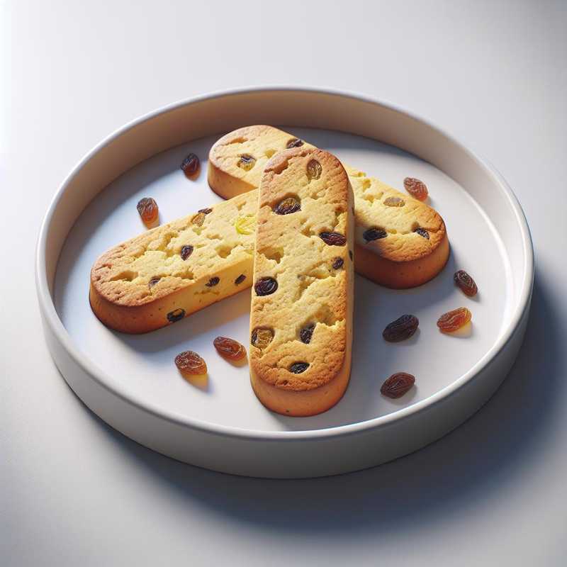 Biscotti al limoncello e uvetta