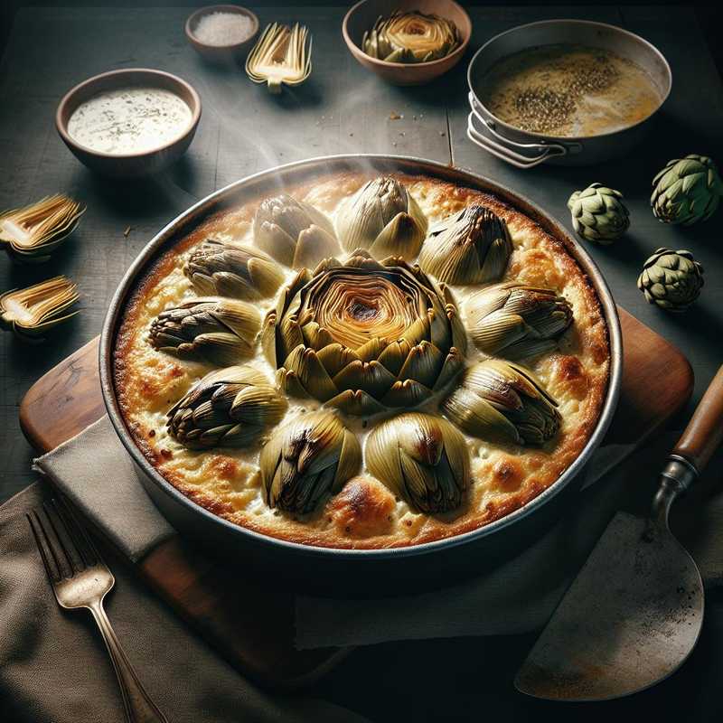 Stuffed Artichoke Flan