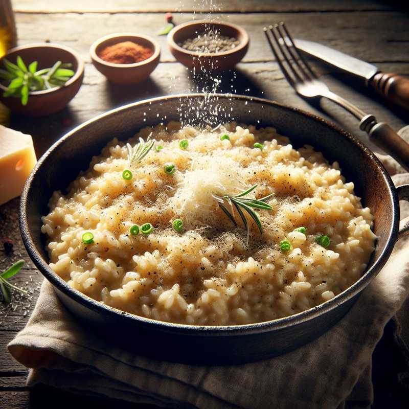 Risotto cacio e pepe