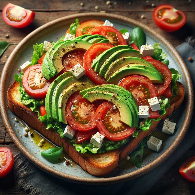 Toast vegetariano