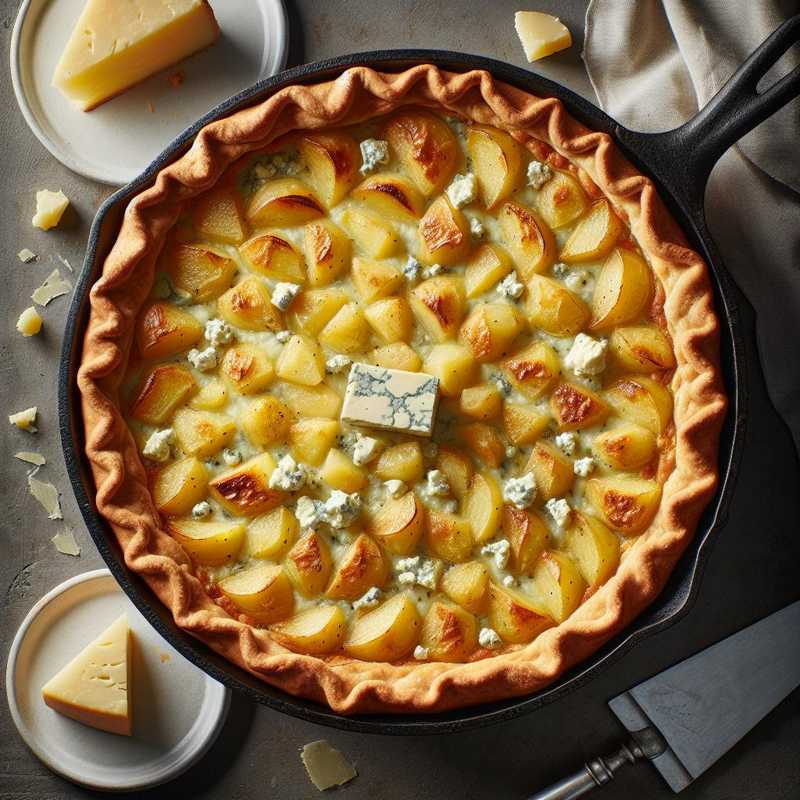 Crostata salata patate e gorgonzola