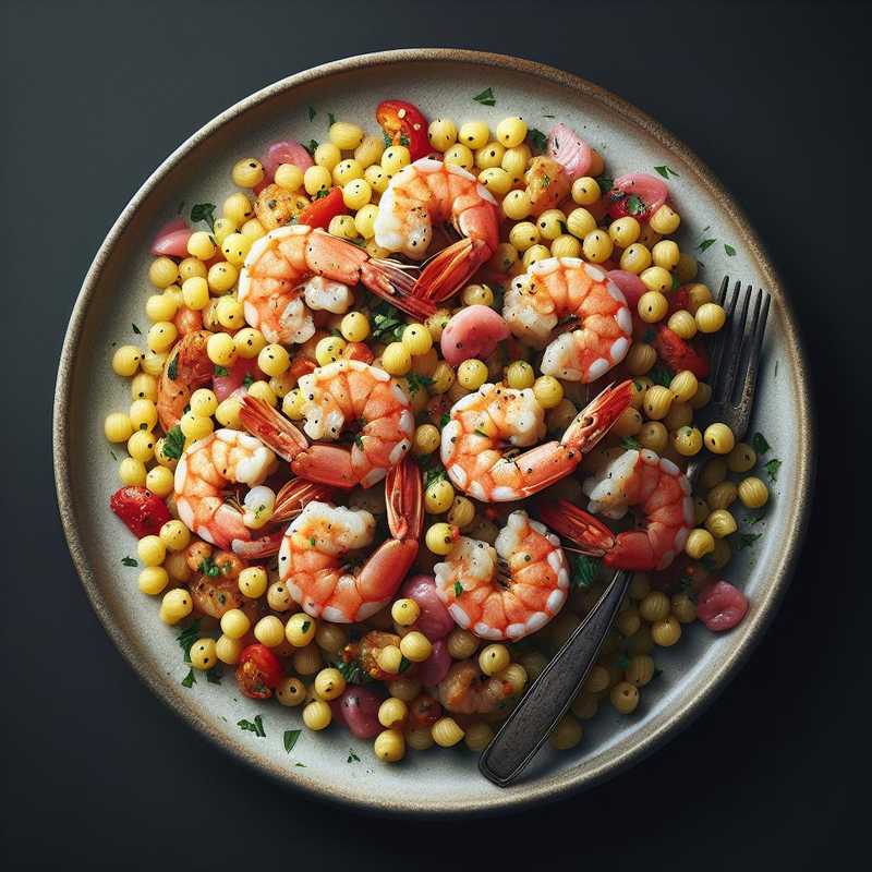 Fregola con gamberi e scampi