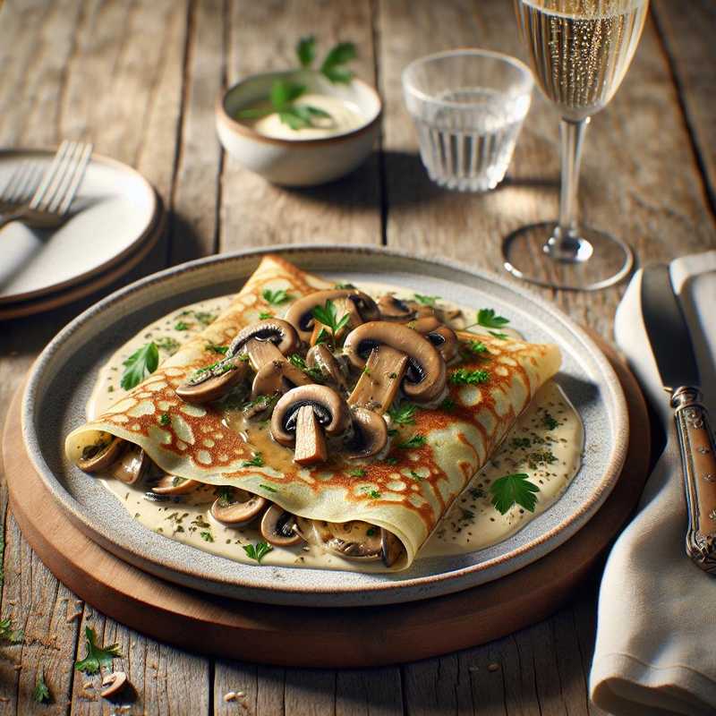 Mushroom Crepes