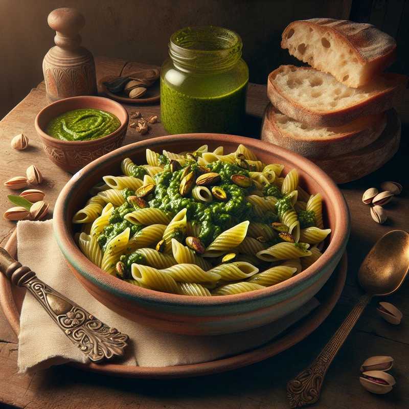 Casarecce con Pesto di Pistacchi