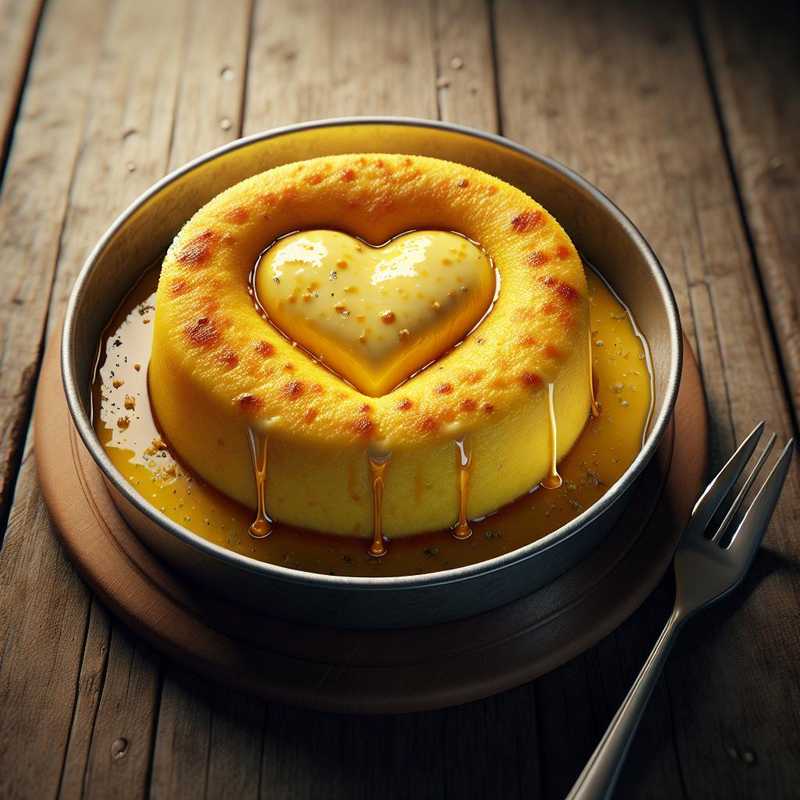 Tortino di polenta con cuore fondente