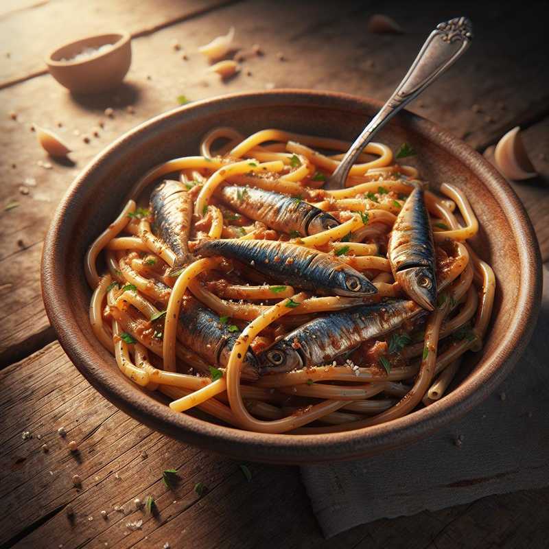 Bucatini con Sugo di Sardine