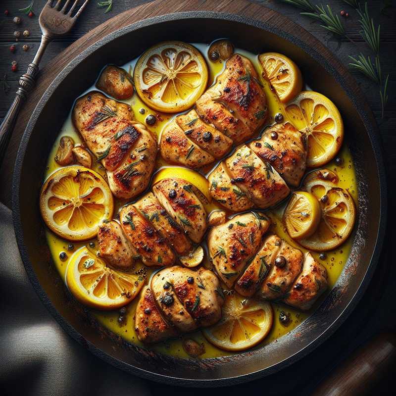 Bocconcini di petto di pollo al limone