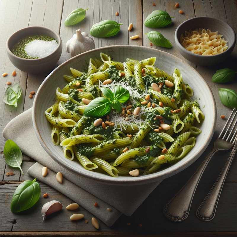 Pasta con pesto invernale