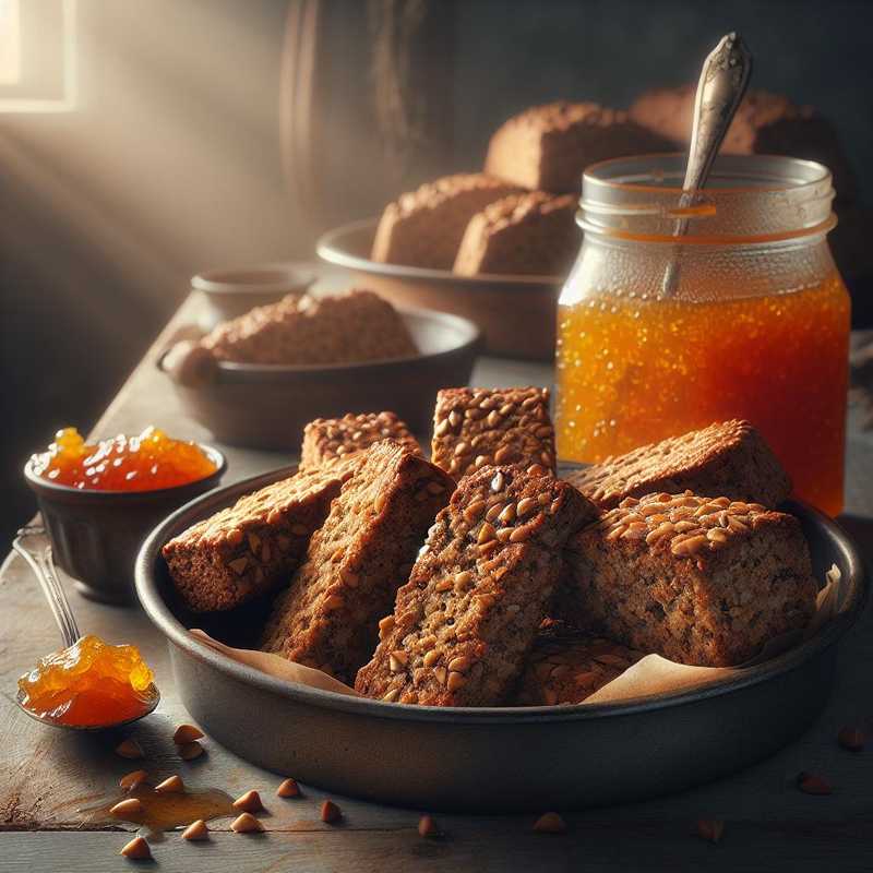 Biscotti grano saraceno e marmellata