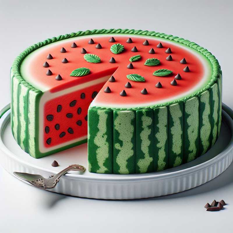 Modern Watermelon Cake