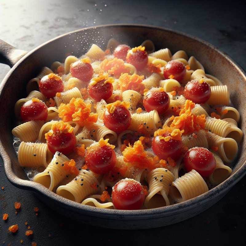 Cavatelli with bottarga and cherry tomatoes