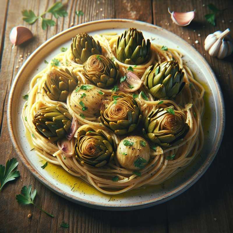 Pasta con carciofi trifolati