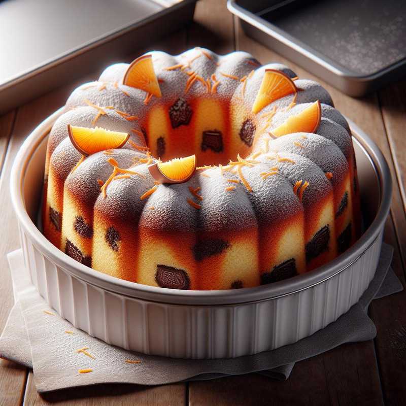 Chiffon cake arancia e cioccolato