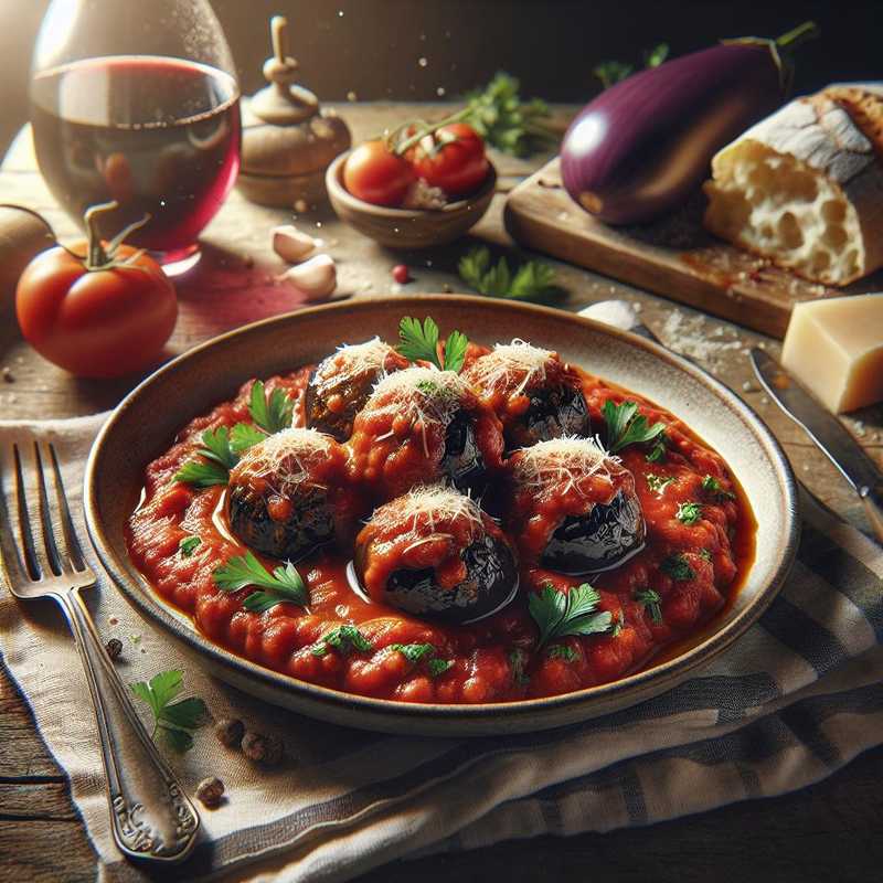 Polpette di melanzane al sugo